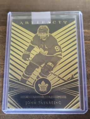 Artifacts Aurum John Tavares Toronto Maple Leafs Hockey Card - Black & Gold